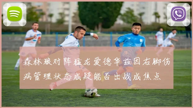 森林狼对阵猛龙爱德华兹因右脚伤病管理状态成疑能否出战成焦点